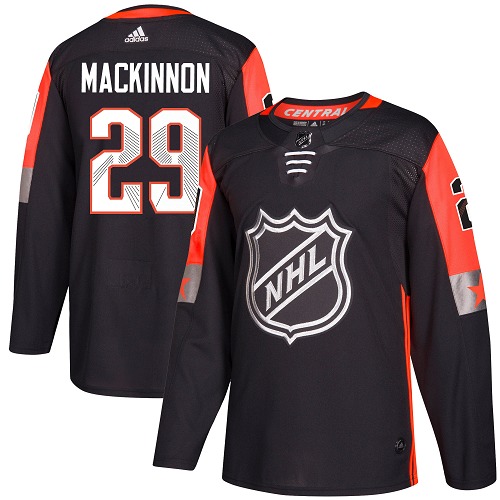 NHL Colorado Avalanche Trikot #29 Nathan MacKinnon Authentic Schwarz 2018 All-Star Central Division